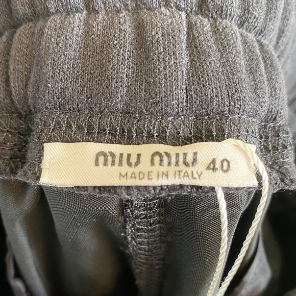 🚩steal authentic Miu Miu Black Textured Pants - Picture 4 of 6